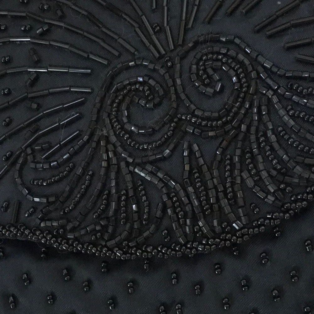 BLACK BEADED DRESS BAG - Picture 7 of 7